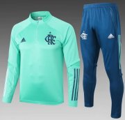 2020-21 Flamengo Green Sweatshirt Training Kits with Pants