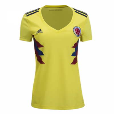 2018 World Cup Colombia Home Women's Soccer Jersey
