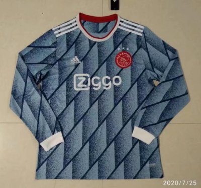 2020-21 Ajax Long Sleeve Away Soccer Jersey Shirt