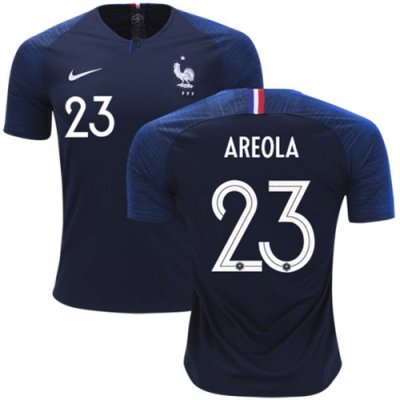 2018 World Cup France Home Soccer Jersey Shirt Alphonse Areola #23
