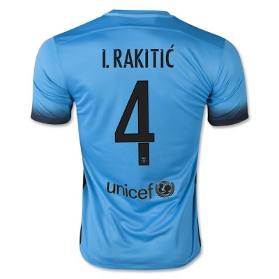 2015-16 Barcelona I. RAKITIC 4 Third Soccer Jersey