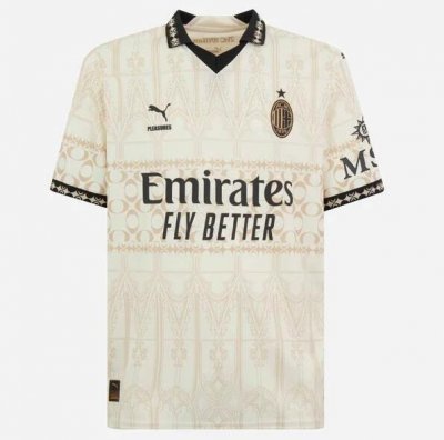2023-24 AC Milan Fourth Away Light Soccer Jersey Shirt