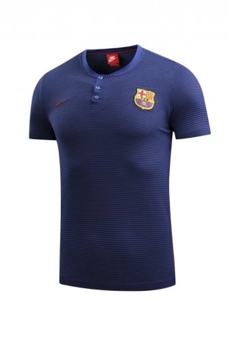 2017-18 Barcelona Blue Streak Polo Shirt