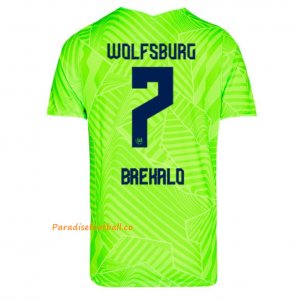 2021-22 Wolfsburg Home Soccer Jersey Shirt with Brekalo 7 printing