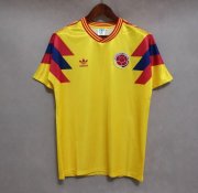 1990 Colombia Retro Home Soccer Jersey Shirt