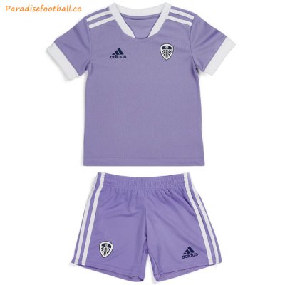 Kids Leeds United FC 2021-22 Third Away Soccer Kits Shirt With Shorts