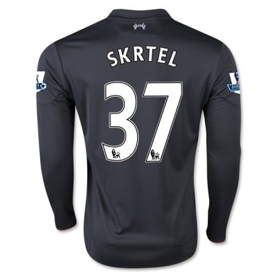 2015-16 Liverpool SKRTEL #37 LS Third Soccer Jersey