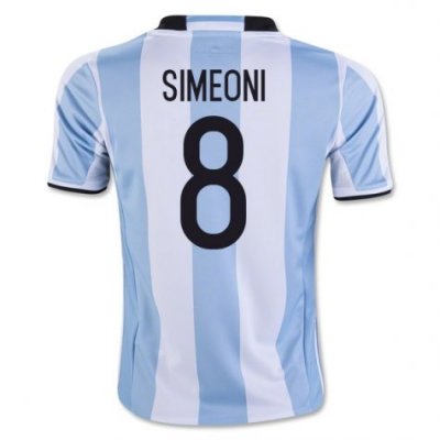 2016 Argentina Simeoni 8 Home Soccer Jersey