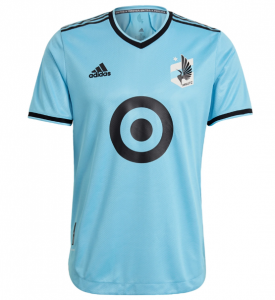 2021-22 Minnesota United FC Blue Away Soccer Jersey Shirt Player Version