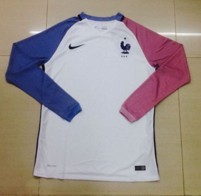 2016 Euro France LS Away Soccer Jersey