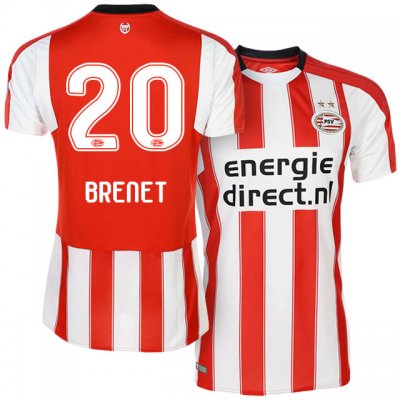 2017-18 PSV Eindhoven #20 Joshua Brenet Home Soccer Jersey