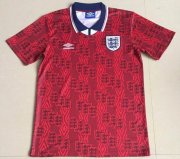 1994 England Retro Red Away Soccer Jersey Shirt