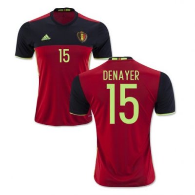 2016 Belgium Denayer 15 Home Soccer Jersey