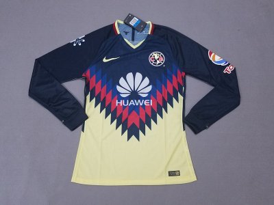 2017-18 Club America Home LS Soccer Jersey Shirt