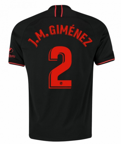 2019-20 Atletico Madrid Away Soccer Jersey Shirt J.M. Giménez 2