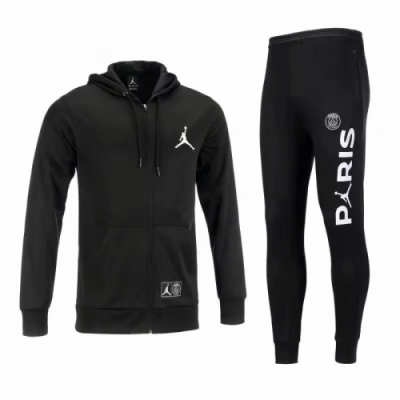 18-19 PSG JORDAN White LOGO Hoody Training Kit(Jacket+Trouser)