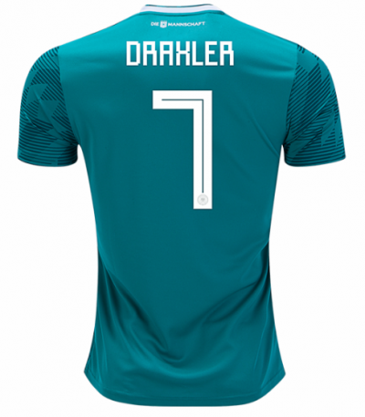 Julian Draxler #7 2018 World Cup Germany Away Soccer Jersey Shirt