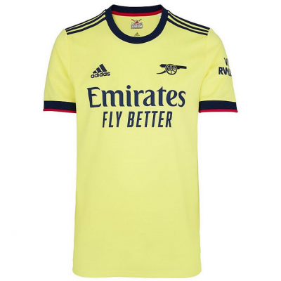 2021-22 Arsenal Away Yellow Soccer Jersey Shirt