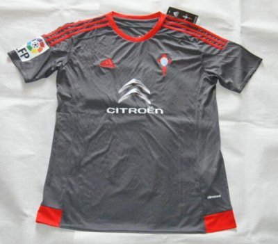 2015-16 Celta Vigo Away Soccer Jersey Grey