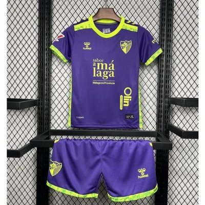Kids Malaga 2024-25 Away Soccer Kits Shirt With Shorts
