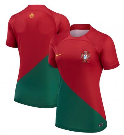 2022 FIFA World Cup Portugal Home Women Soccer Jersey Shirt