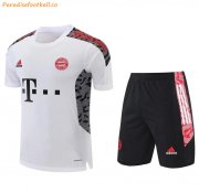2021-22 Bayern Munich White Training Uniforms Shirt with Shorts