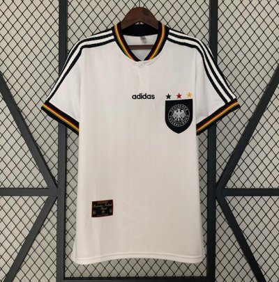 1996 Germany Retro Home Soccer Jersey Shirt