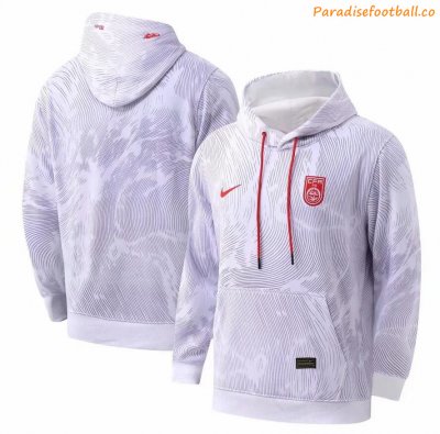 2021 China White Training Hoodie Sweater