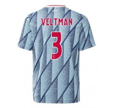 2020-21 Ajax Away Soccer Jersey Shirt joel veltman #3