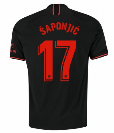 2019-20 Atletico Madrid Away Soccer Jersey Shirt Šaponjic 17
