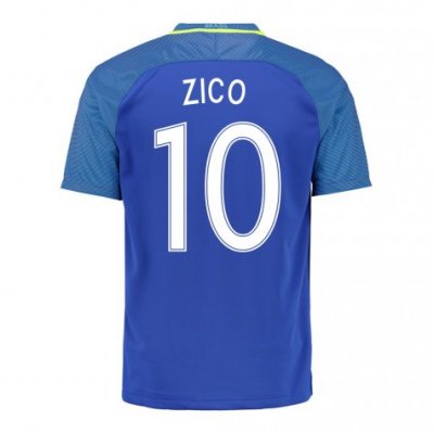 2016 Brazil Zico 10 Away Soccer Jersey