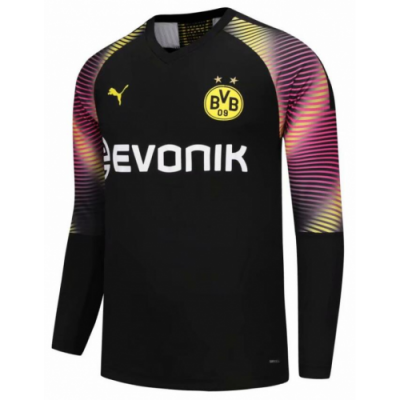 2019-20 Borussia Dortmund Black LS Goalkeeper Soccer Jersey Shirt