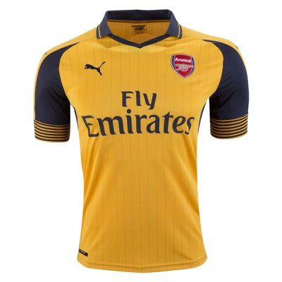 2016-17 Arsenal Yellow Away Soccer Jersey