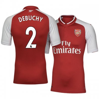 2017-18 Arsenal #2 Mathieu Debuchy Home Soccer Jersey