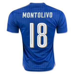 2016 Italy MONTOLIVO #18 Home Soccer Jersey
