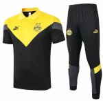 2020-21 Dortmund Yellow Polo Kits Shirt + Pants