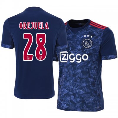 2017-18 Ajax #28 Luis Manuel Orejuela Away Soccer Jersey
