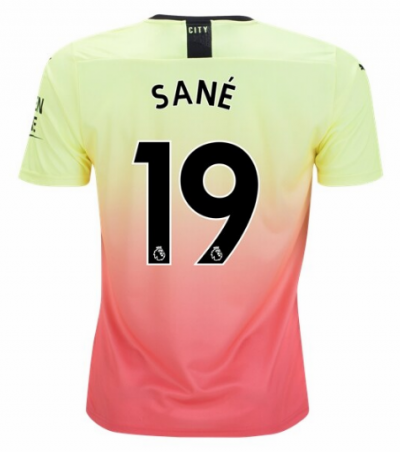 2019-20 Manchester City Third Away Soccer Jersey Shirt Sane #19