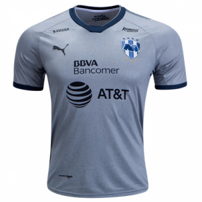 2017-18 Monterrey Third Away Grey Soccer Jersey