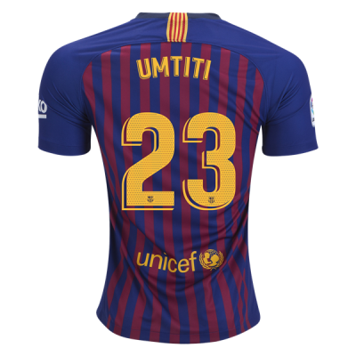 2018-19 FC Barcelona Home Soccer Jersey Shirt Samuel Umtiti #23