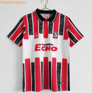1990 Cardiff City FC Retro Away Soccer Jersey Shirt
