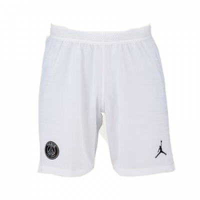 2018-19 PSG Jordan Third Away White Soccer Shorts