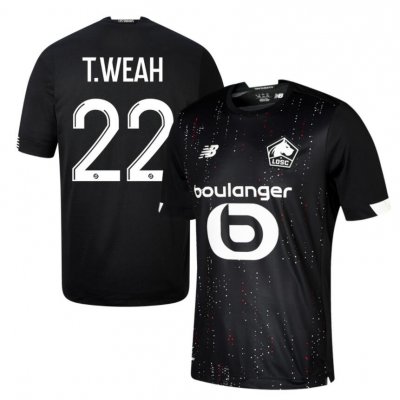 2020-21 LOSC Lille Away Soccer Jersey Shirt T.WEAH #22