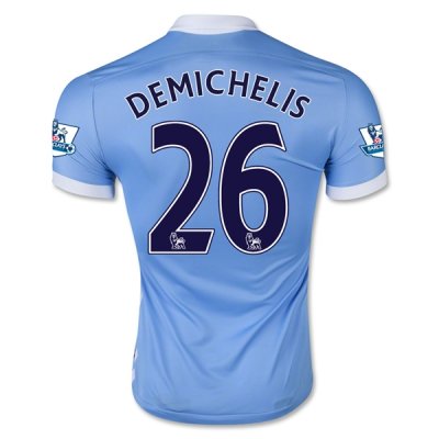 2015-16 Manchester City DEMICHELIS 26 Home Soccer Jersey