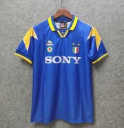 1995-96 Juventus Retro Away Blue Soccer Jersey Shirt