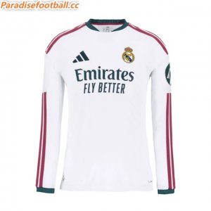 2026-27 Real Madrid Home Long Sleeve Soccer Jersey Shirt Authentic Version