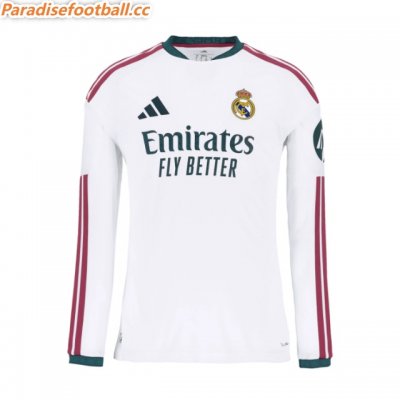 2026-27 Real Madrid Home Long Sleeve Soccer Jersey Shirt Authentic Version