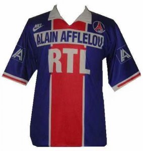 1991-92 PSG Retro Home Soccer Jersey Shirt