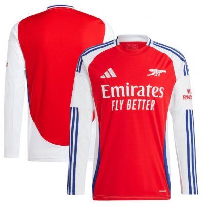 2024-25 Arsenal Home Long Sleeve Soccer Jersey Shirt