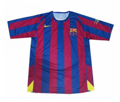 2005-06 Barcelona Retro Home Soccer Jersey Shirt